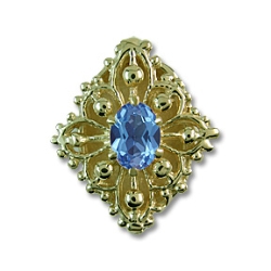 ra6893 Blue Topaz Bracelet Slide 